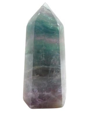 Regenboog fluoriet punt / obelisk